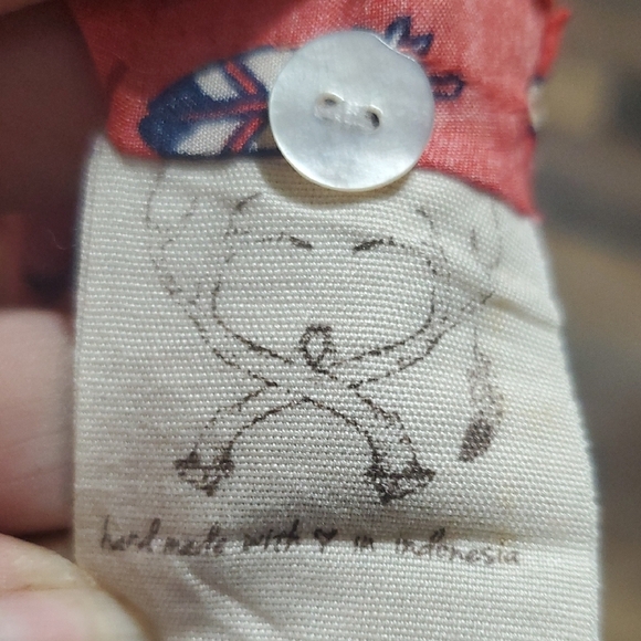 Spell Bohemian Red and Cream Jumpsuit - Picture 10 of 14